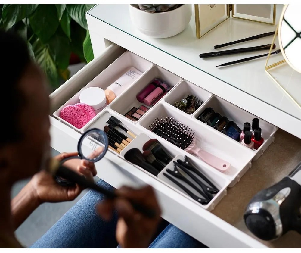 Бежови органайзери за баня в комплект от 7 Viva - Joseph Joseph