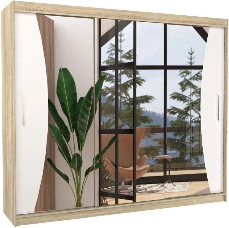 Гардероб Maribo 250 плъзгащ се-Leuko