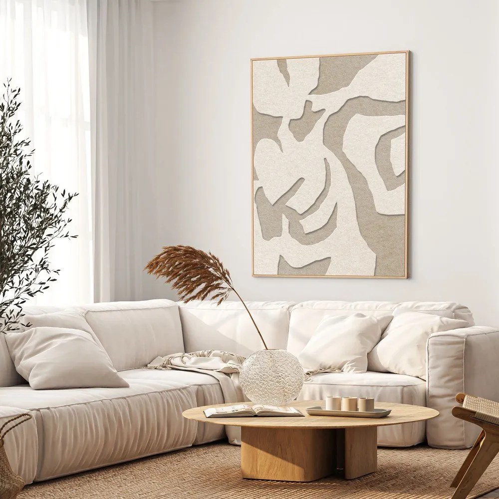 3D картина с включена рамка/акустична 90x120 cm Soft Embrace 1 – Malerifabrikken