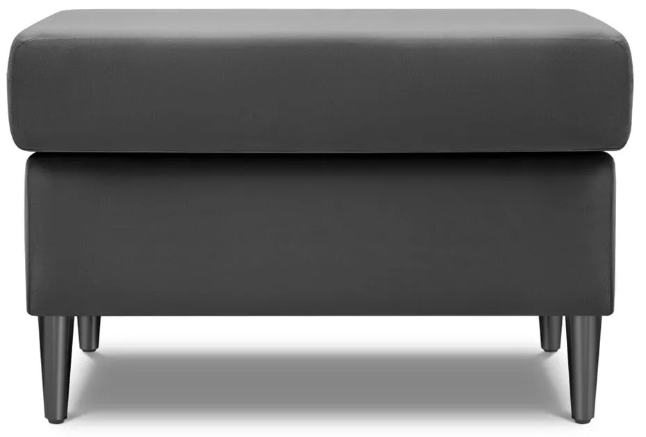 Светлосива кадифена табуретка Kyoto – Cosmopolitan Design