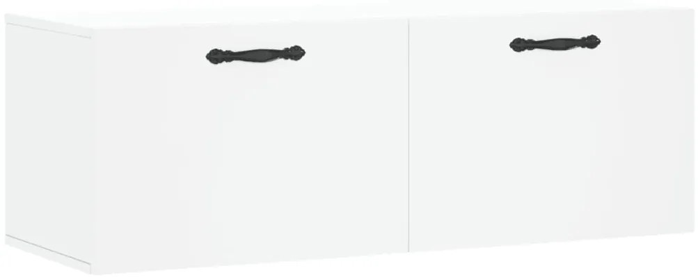 830124 vidaXL Стенен шкаф, бял, 100x36,5x35 см, инженерно дърво