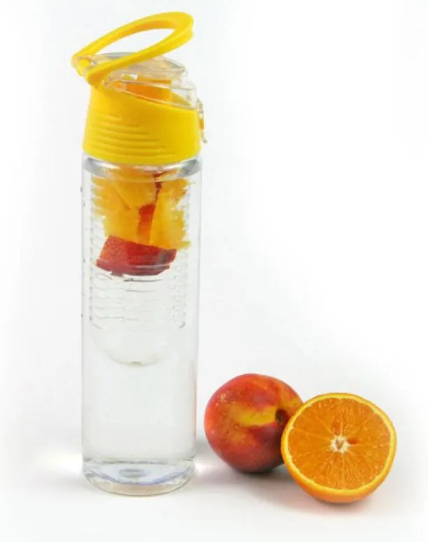 Бутилка за вода с контейнер за плодове или лед KINGHOFF KH 1192, 800 мл, Пластмаса, Различни цветове