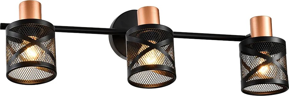 Спот ANTARES, черен, 3хE14