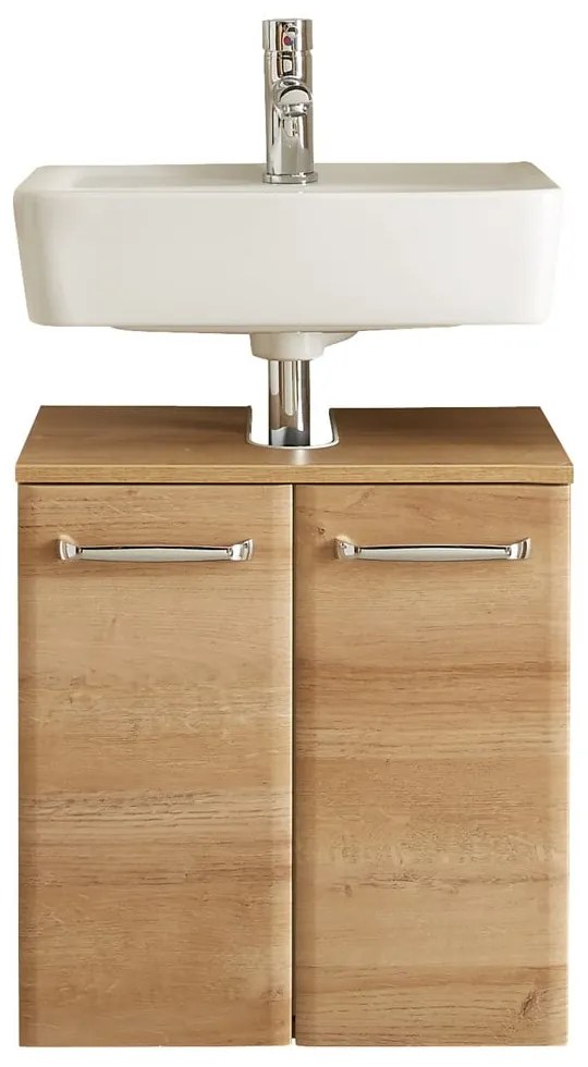 Стенен шкаф без мивка от декор от дъб в естествен цвят 53x60 cm Quickset 318 – Pelipal