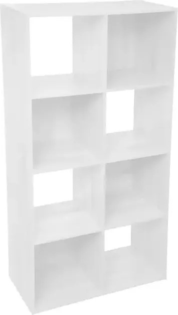 Рафт 5five Mix'n Modul, 8 отделения, MDF, 68x32x134 cm - Сив