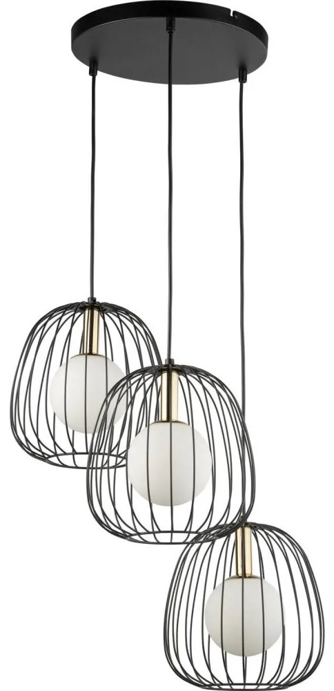 Пендел BELL 3xG9/12W/230V черен/златист