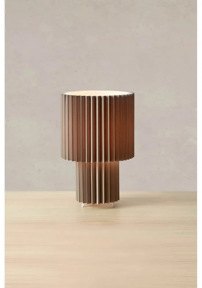 Сива настолна лампа с текстилен абажур (височина 32 cm) Catis – Markslöjd