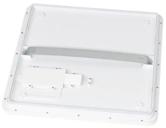 Таванна лампа бяла 40 см квадратна с LED 3-степенен димер IP44 - Steve