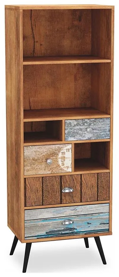 Библиотека MEZO 180 x 60 см, дъб Вотан