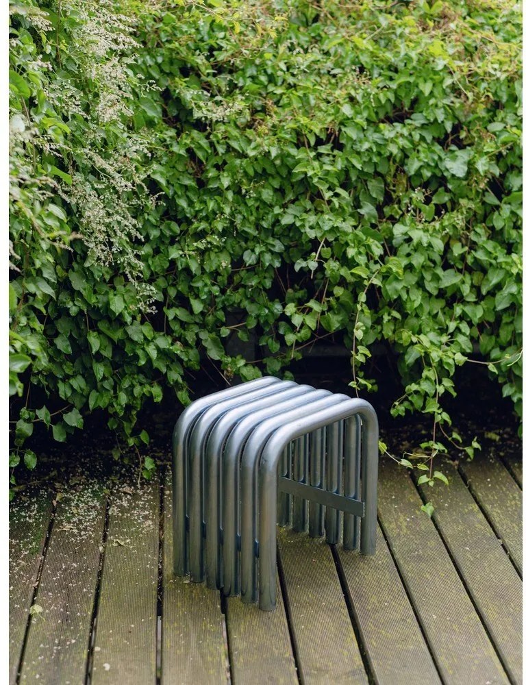 Градински стол метален в сребрист цвят Nokk – noo.ma