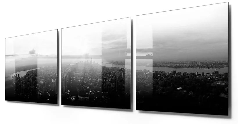 Картини в комплект от 3 бр. 40x40 cm City - Wallity