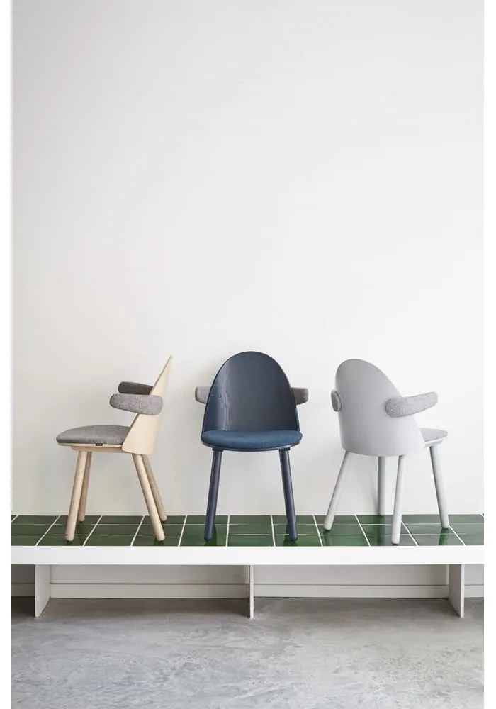 Сив стол с подлакътници Uma - Teulat