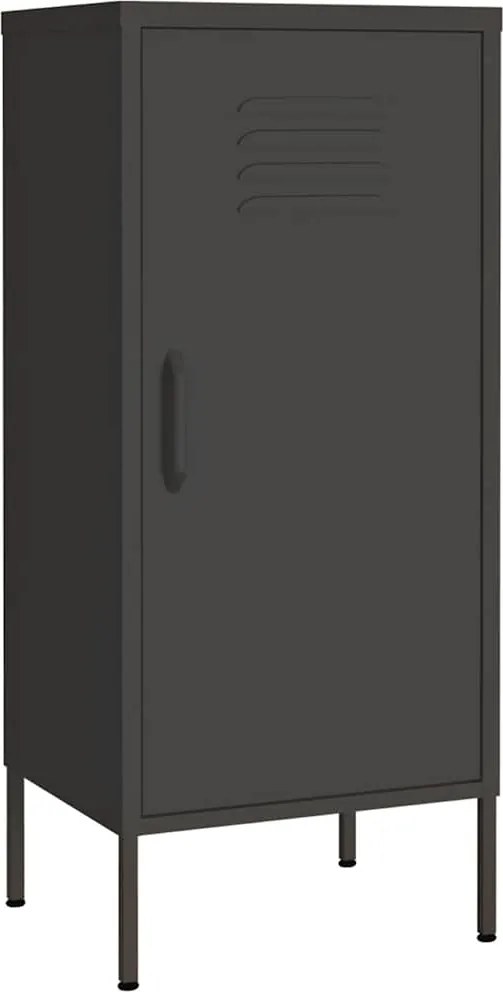 336195 vidaXL Шкаф за съхранение, антрацит, 42,5x35x101,5 см, стомана