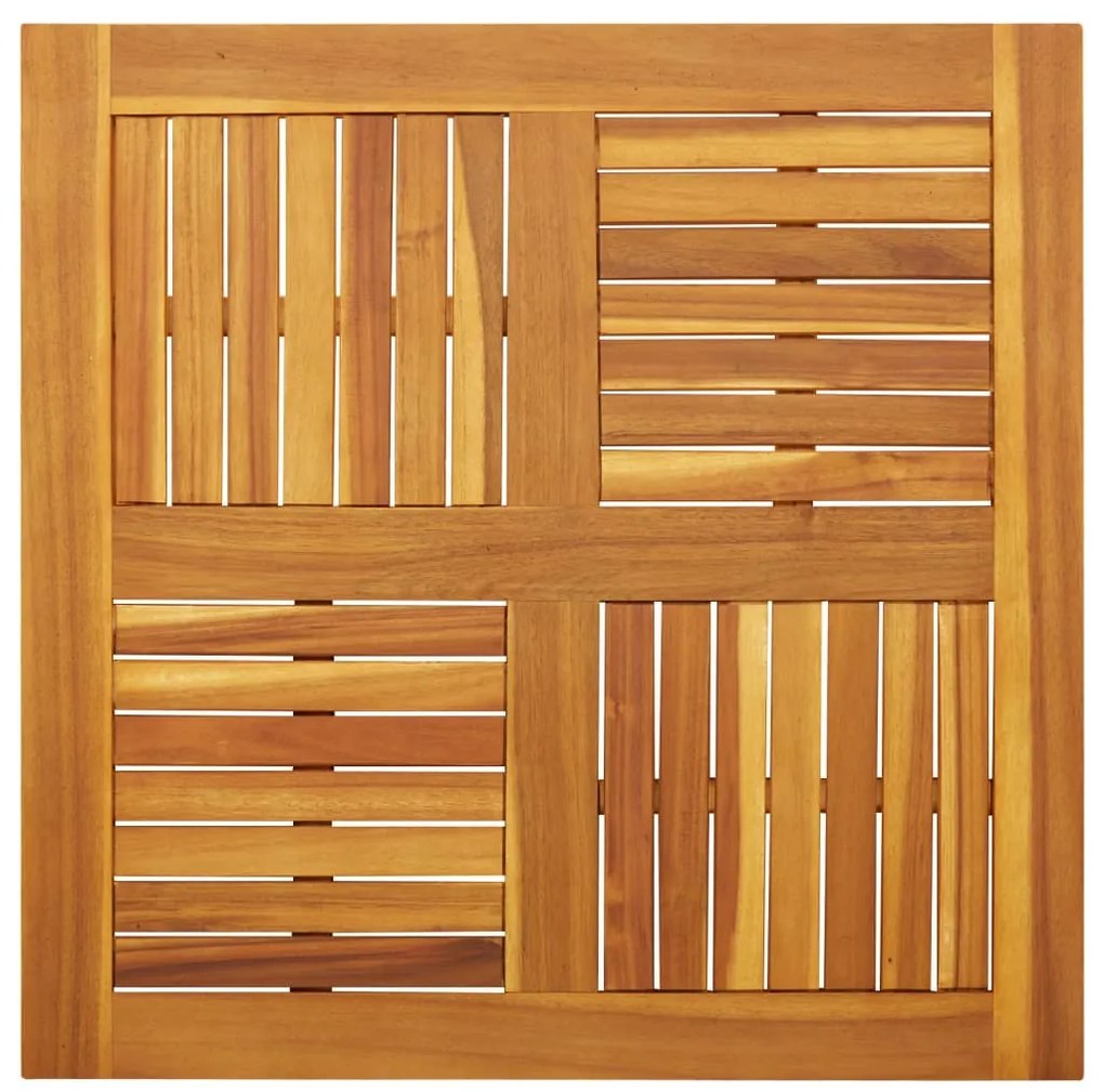 4004256 vidaXL Плот за маса, 80x80x2,2 см, квадратен, акациево дърво масив
