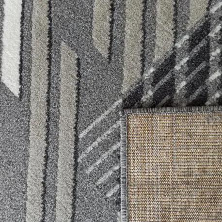 Дизайнерски килим в сиво с ивици Широчина: 120 см | Дължина: 170 см