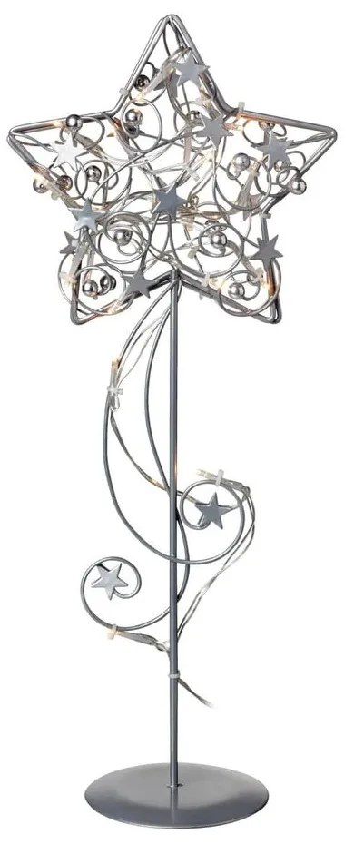 Сребърна LED подова лампа Hagaberg - Markslöjd