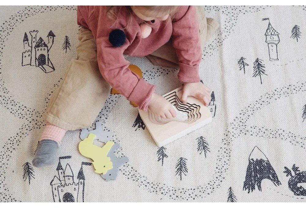 Дървен детски пъзел Лъв - Kindsgut