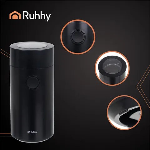 Електрическа мелничка за кафе, подправки и ядки Ruhhy 26219, остриета от неръждаема стомана