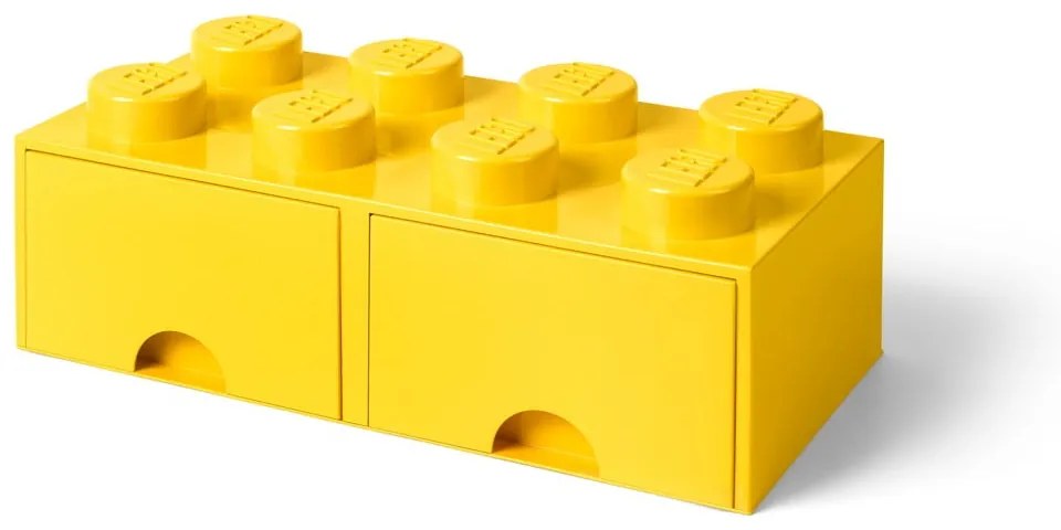 Жълта кутия за съхранение с две чекмеджета - LEGO®