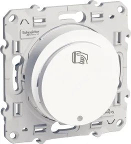 SE Енергоспестител 1NO c подсветка цвят Бял Odace  /до изчерпване/ - S520283