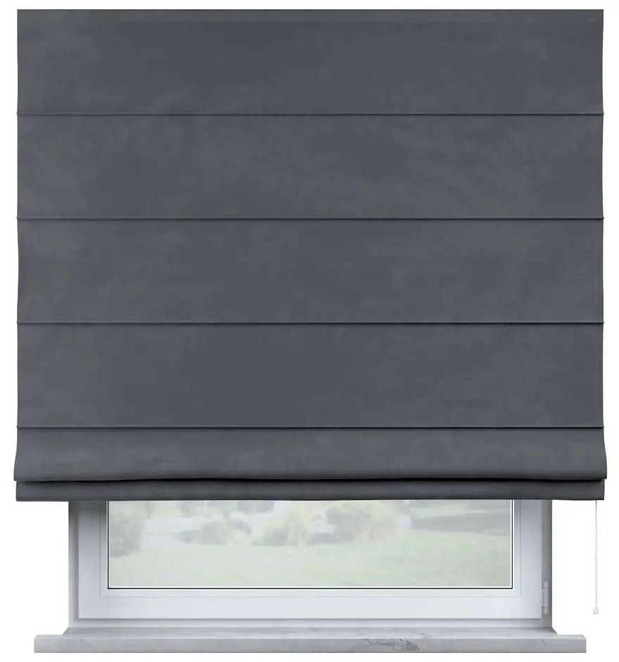 Сива римска щора 170x100 cm Posh Velvet - Yellow Tipi