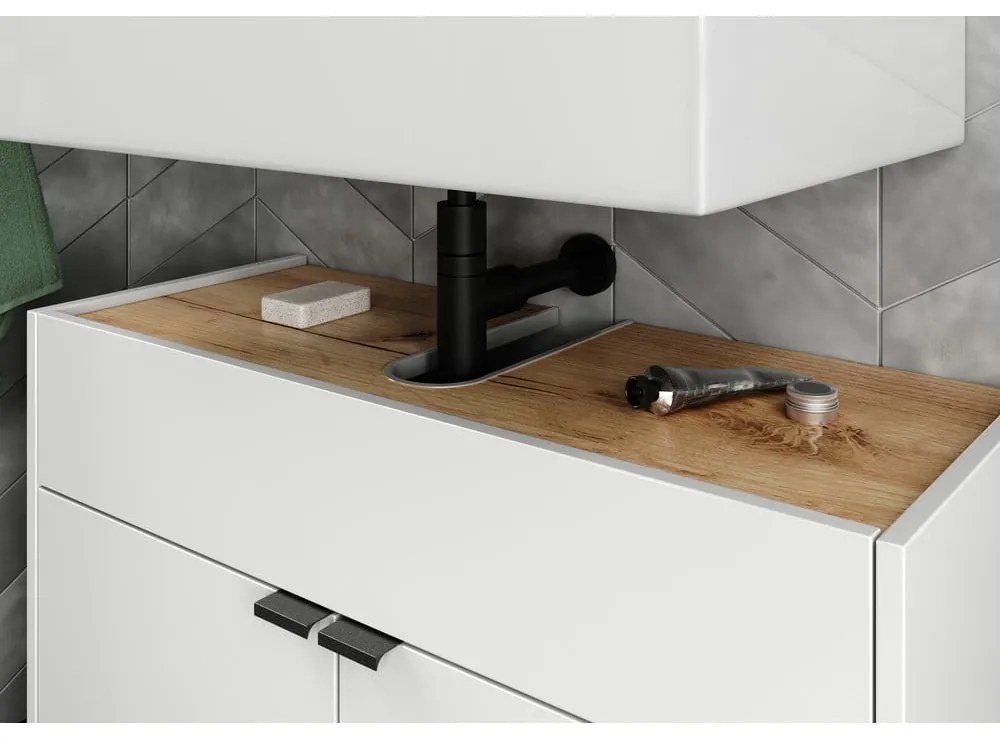 Бял шкаф за мивка 80x60 cm Forano – Germania