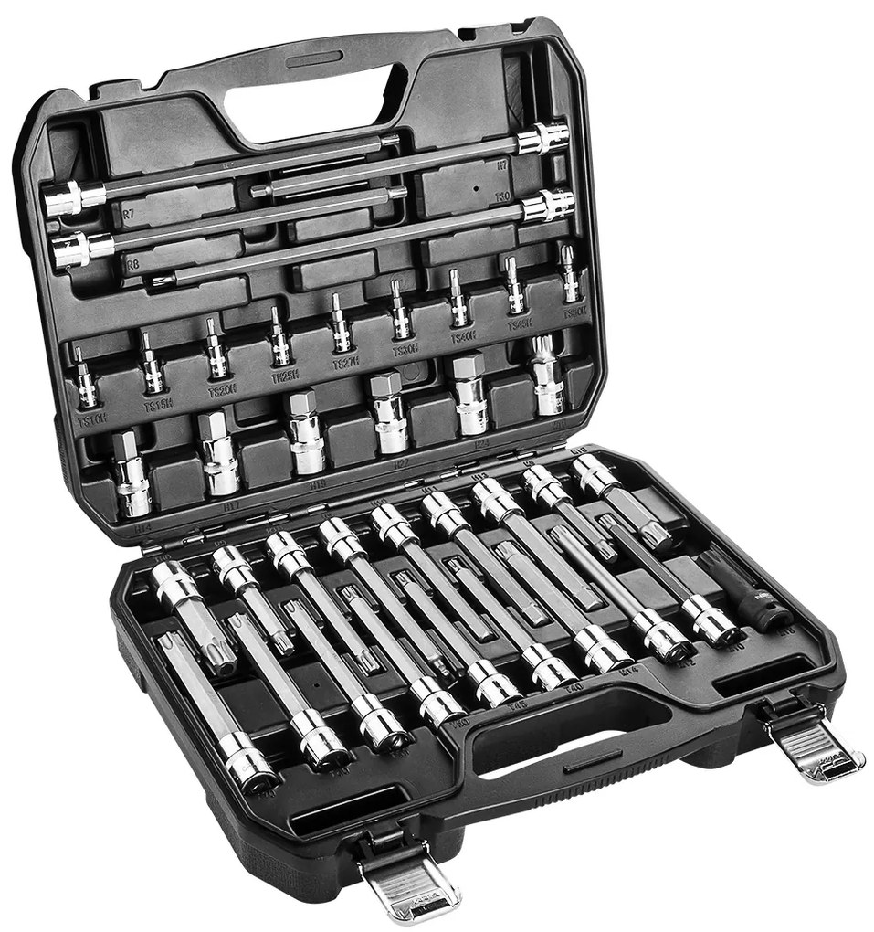 Комплект битове Torx 1/2" 38 бр. 08-710