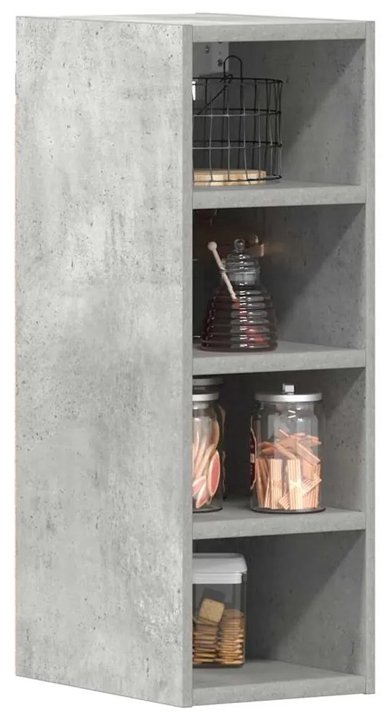 854160 vidaXL Висящ шкаф "Рига", сив, 20x29,5x60 см, инженерно дърво