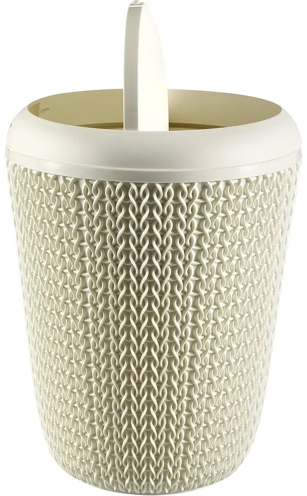 Бяло кошче за отпадъци за баня , 7 л Knit - Curver