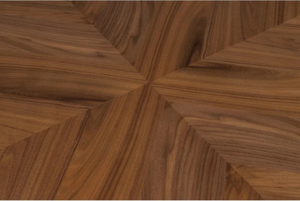 Кръгла маса за хранене с плот от орехово дърво ø 120 cm Clover - Dutchbone