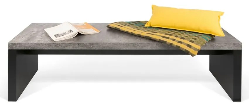 Черно-сива пейка с декор от бетон , 140 x 43 cm Detroit - TemaHome