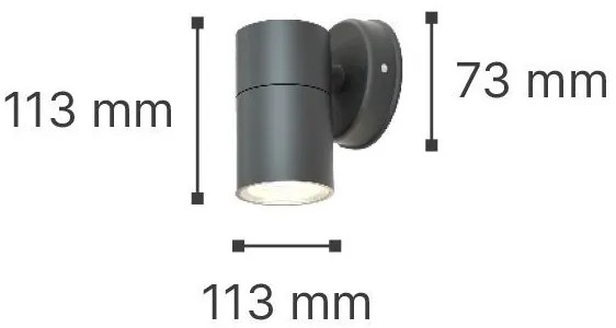 Спот за стена it-Lighting Eklutna 802005-Leuko