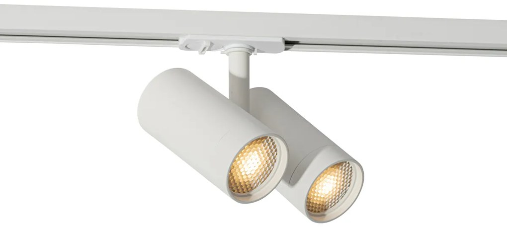 Модерна релсова система за осветление с 3 броя прожектори бяла 1-фазен - Iconic Scopio