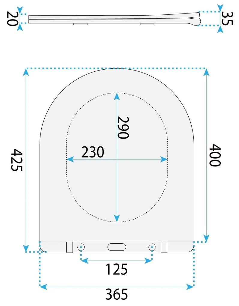 Седалка за тоалетна UF FLAT WHITE CARLO