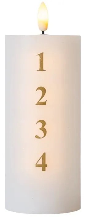 LED свещ на батерии (височина 15 cm) Sille Advent – Sirius