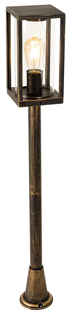 Винтидж подова лампа за външна употреба антично злато 100 см IP44 - Charlois
