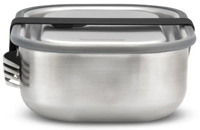 Кутия за храна Black+Blum BAM-SS-L018, 1 l, Правоъгълна, Подходяща за фурна, Без BPA, Неръждаема стомана, Сив