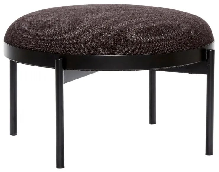 Черна табуретка за крака Futuro, ø 65 cm Sen - Hübsch