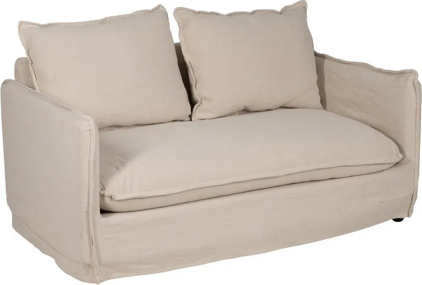 Кремав ленен диван 160 cm – Ixia