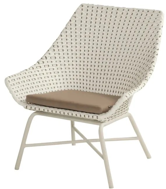 Кремаво и бяло градинско кресло Delphine - Hartman