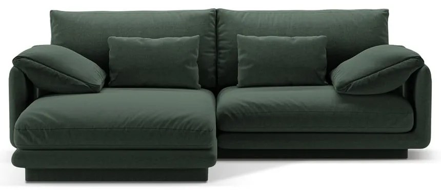 Тъмнозелен ъглов диван (ляв ъгъл) Torino – Micadoni Home