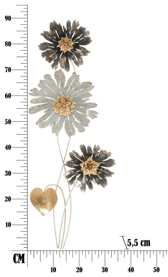 Декорация за стена в бяло и черно Simply - Mauro Ferretti