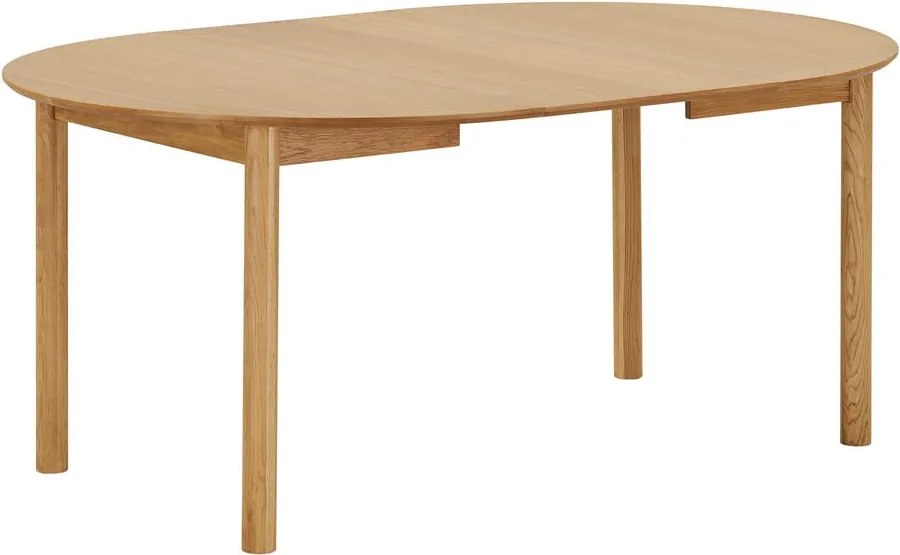 Кръгла сгъваема трапезна маса с допълнителна плоча от декор от дъб ø 120 cm Bundaberg – House Nordic