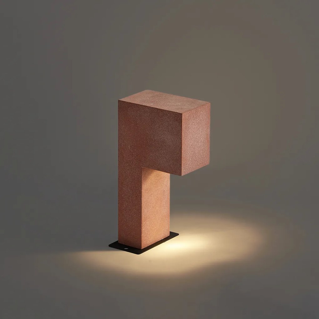 Модерен външен стълб теракота 35 см IP44 - Pompei