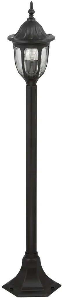 RABALUX Милано 8345, фенер прав, черен, 1х60W - 8345