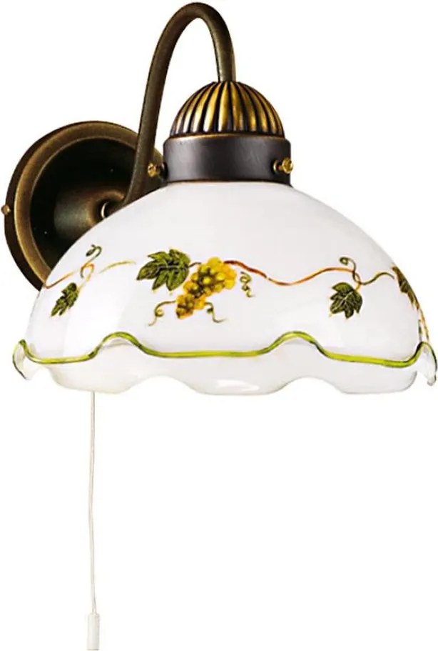 Kolarz 731.61.110 - Стенна лампа NONNA 1xE27/75W/230V винен цвят