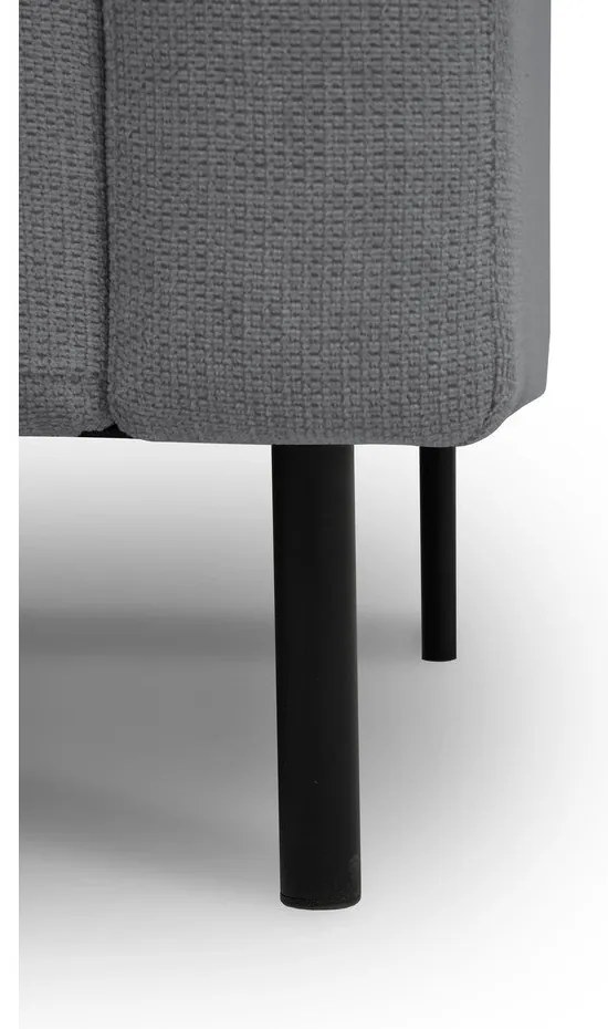 Тъмносив ъглов диван (ляв ъгъл) Hero – Scandic