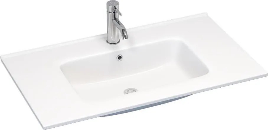 Умивалник за вграждане LILLESNAD 81x46 см керамика/бял