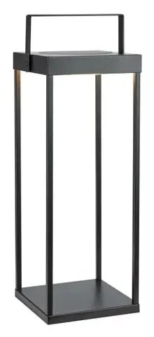 Черен екстериорен LED фенер със соларен панел с USB (височина 53 cm) Pure – Markslöjd