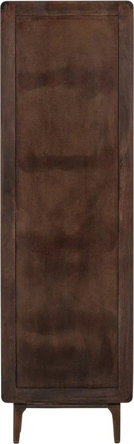 Шкафче от масивно манго в тъмно естествен цвят 60x200x35 cm Liya – WOOOD